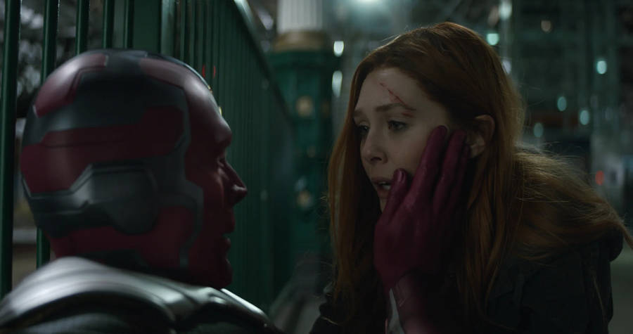Vision And Wanda Maximoff Infinity War Wallpaper