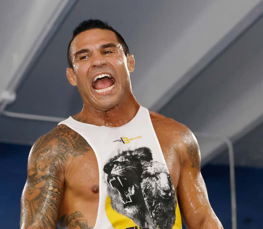 Vitor Belfort Training At Boca Pal Boxing Gym Wallpaper