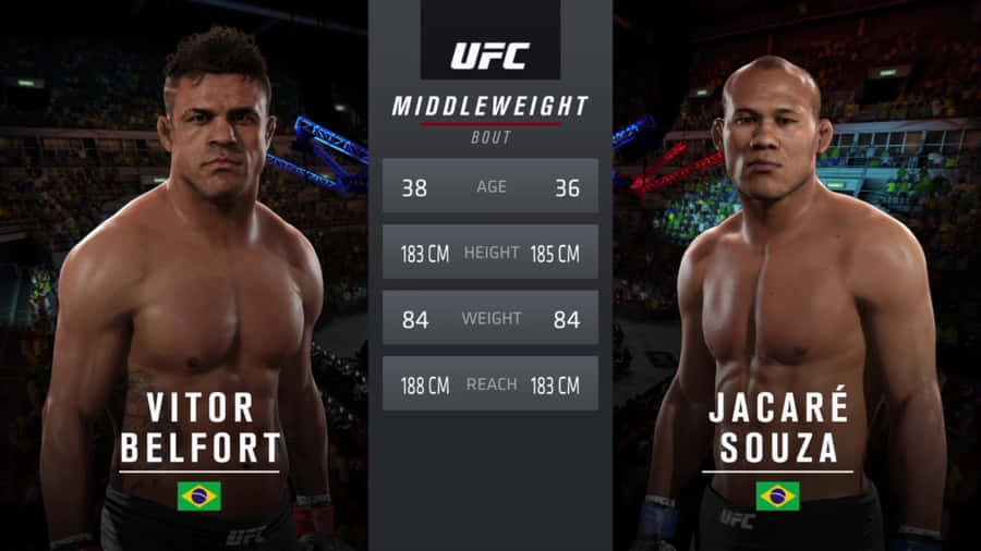 Vitor Belfort Versus Jacaré Souza Video Game Wallpaper