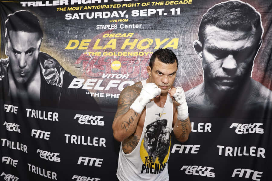 Vitor Belfort Versus Oscar De La Hoya 2021 Poster Wallpaper