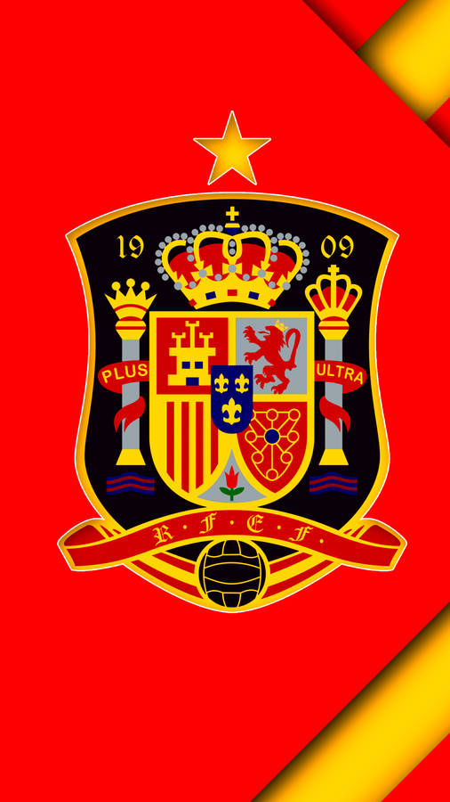 Vivid Spain National Football Team Logo Wallpaper