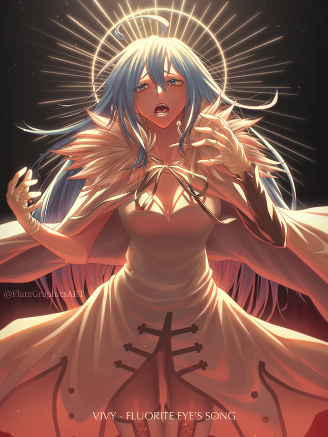 Vivy Shines Like An Angel In The Night Wallpaper