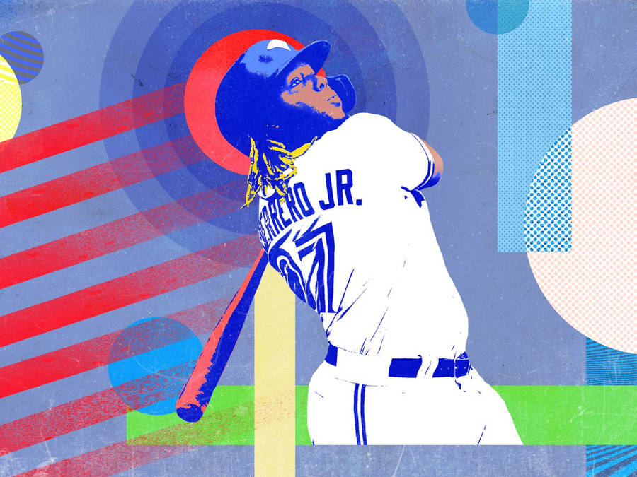 Vladimir Guerrero Jr Digital Art Wallpaper