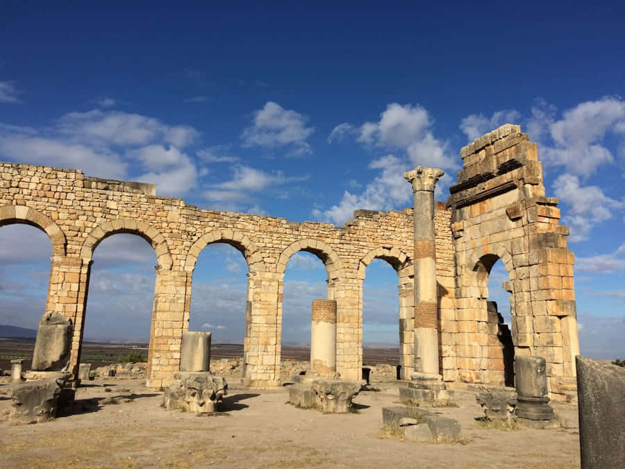 Volubilis Stone Structures Wallpaper