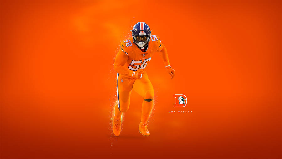 Von Miller Color Rush Wallpaper