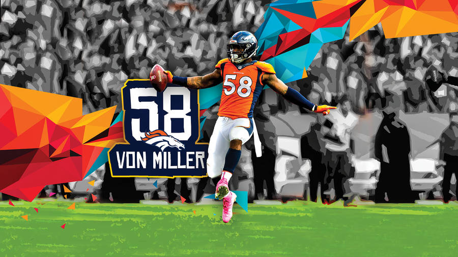 Von Miller Geometric Abstract Wallpaper