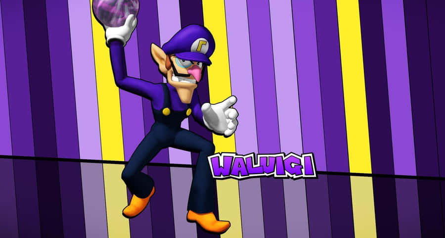 Waluigi's Cunning Stare Wallpaper