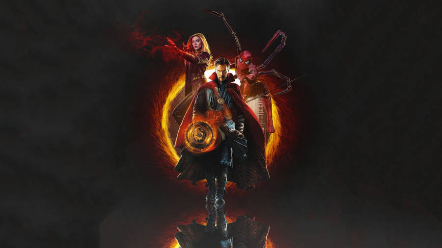 Wanda Doctor Strange Spiderman 4k Wallpaper