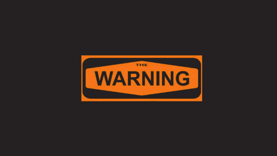 Warning Orange Icon Wallpaper