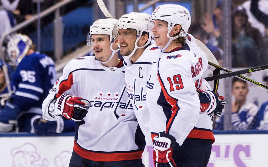 Washington Capitals Orlov, Ovechkin And Backstrom Wallpaper