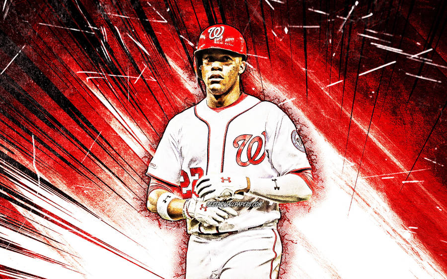 Washington Nationals Juan Soto Red Wallpaper