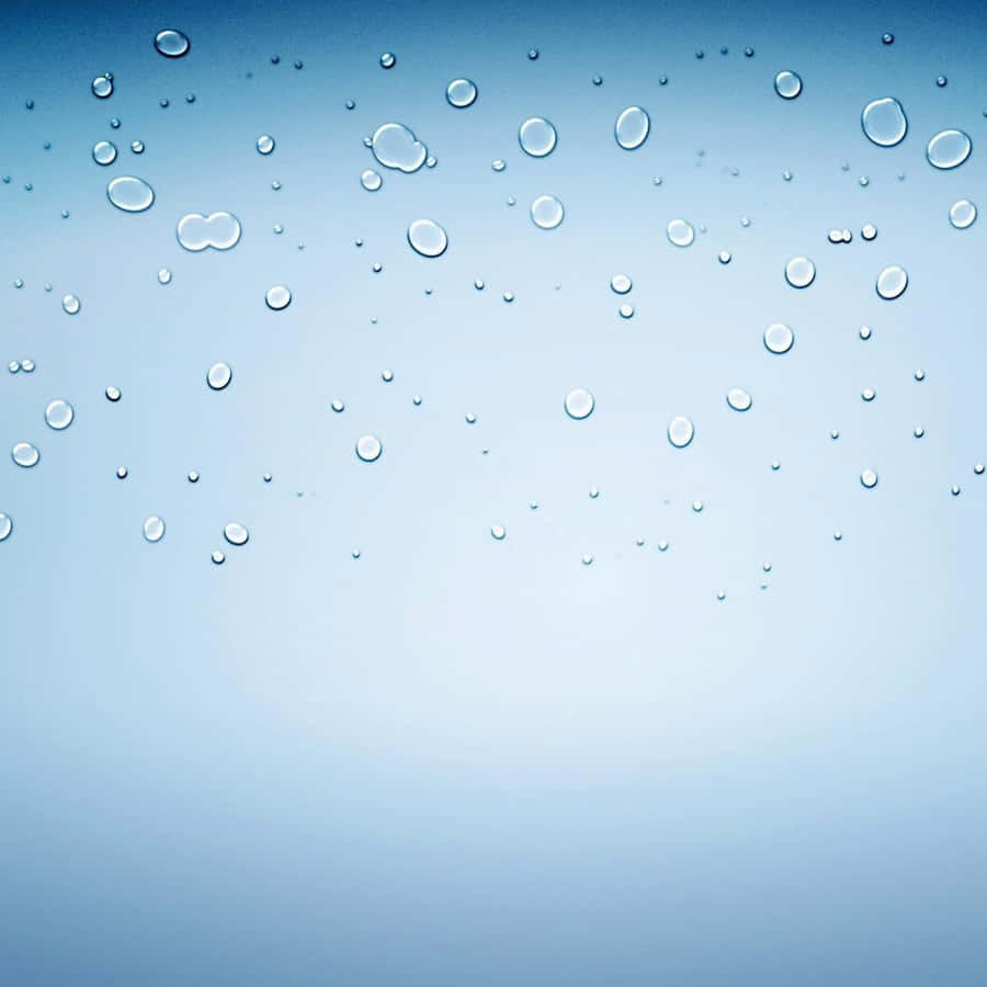 Water Droplets On A Blue Background Wallpaper