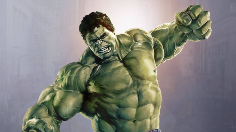 Watercolor Incredible Hulk Smash Wallpaper