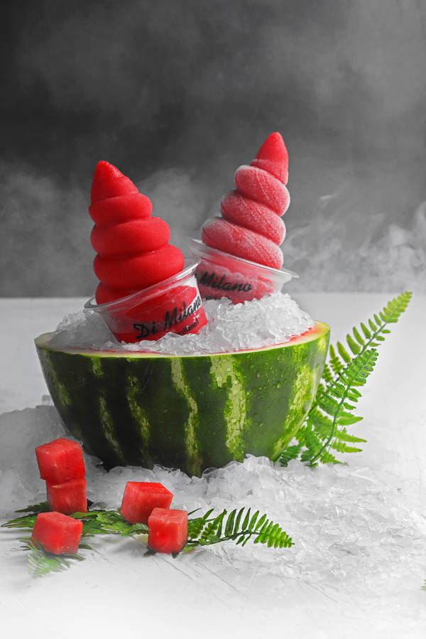 Watermelon Ice Cream Wallpaper