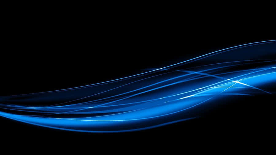 Wave Dark Blue Ombre Wallpaper