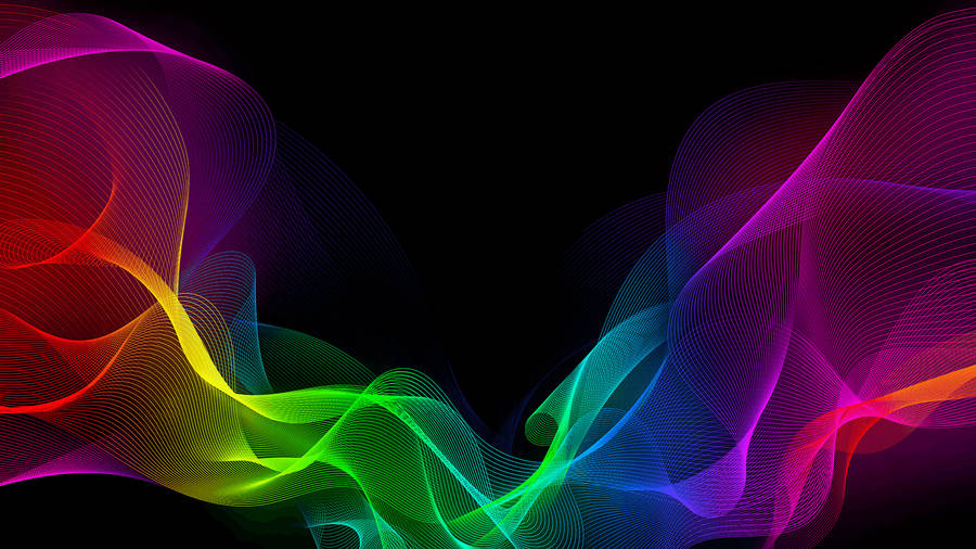 Wave In Rgb Theme Wallpaper