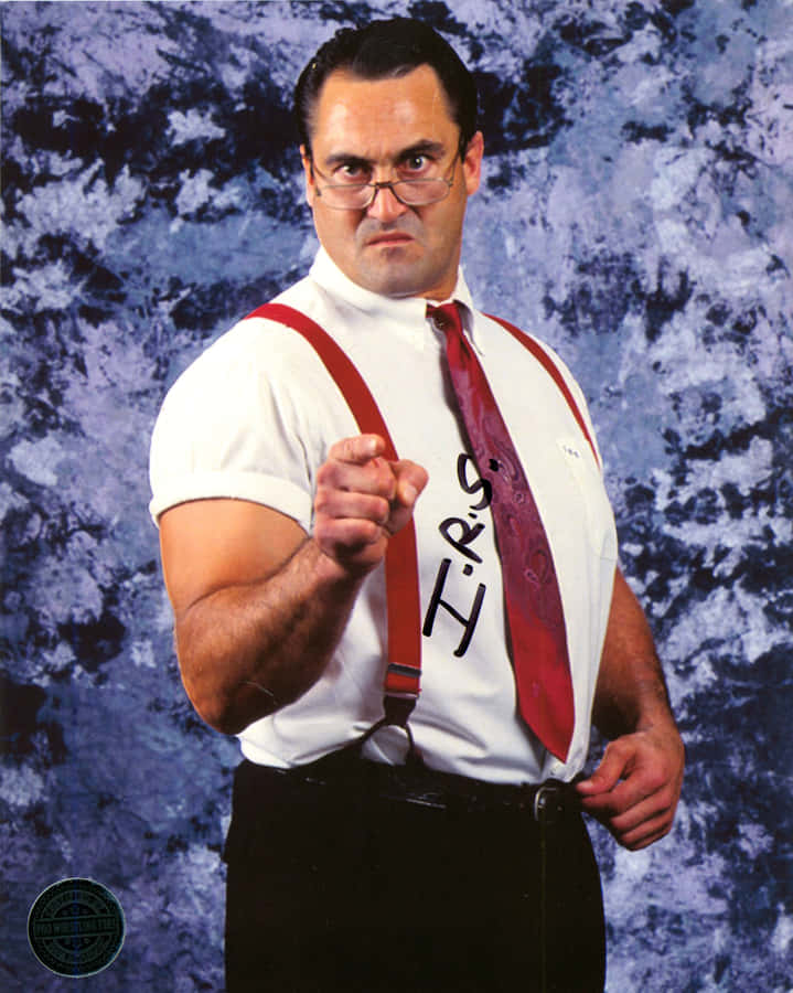 Wcw Champion Mike Rotunda Vintage Wwf Magazine Wallpaper