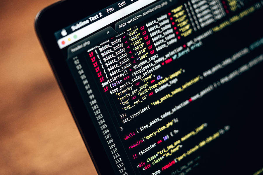 Website Programming Code Laptop Screen Wallpaper