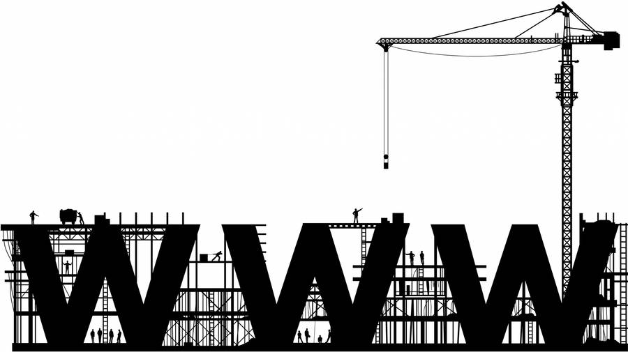 Website Under Construction With Crane Wallpaper