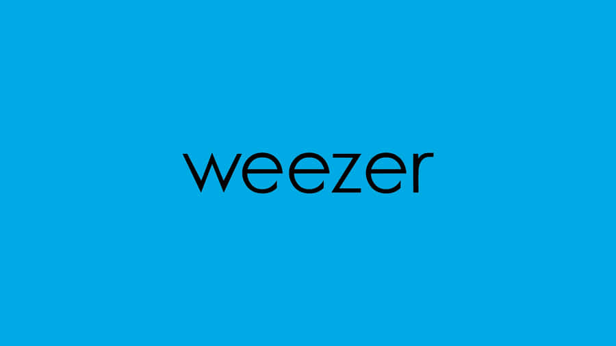 Weezer Logo Blue Background Wallpaper