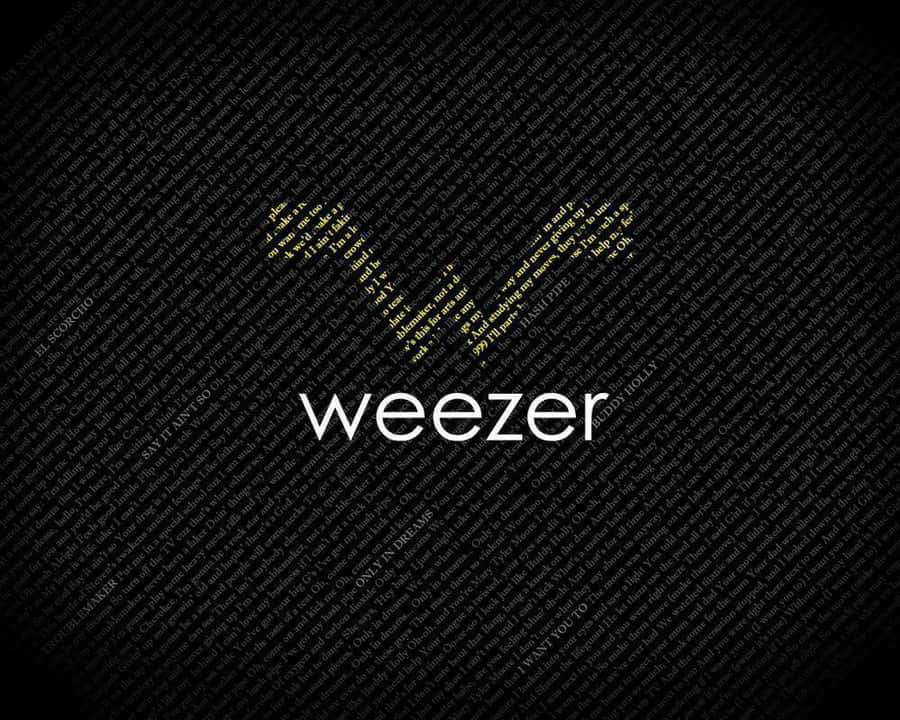 Weezer Logoon Black Background Wallpaper