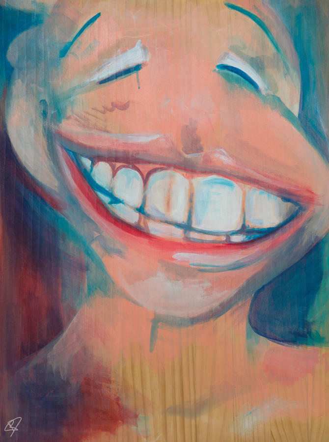 Weird Art Smile Wallpaper