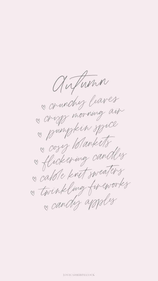 Welcome Autumn With A New Cute Autumn Iphone Wallpaper Wallpaper