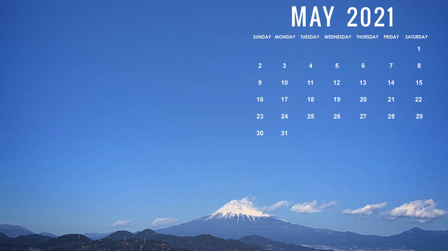“welcome May, With Mt.fuji At Its Peak!” Wallpaper