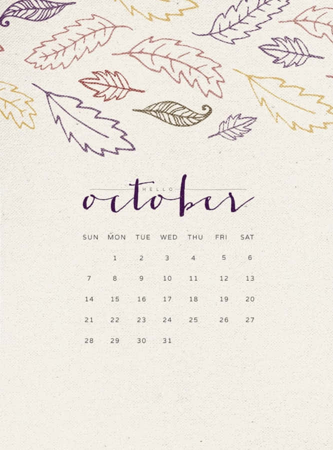 Welcome October With A Smile Wallpaper