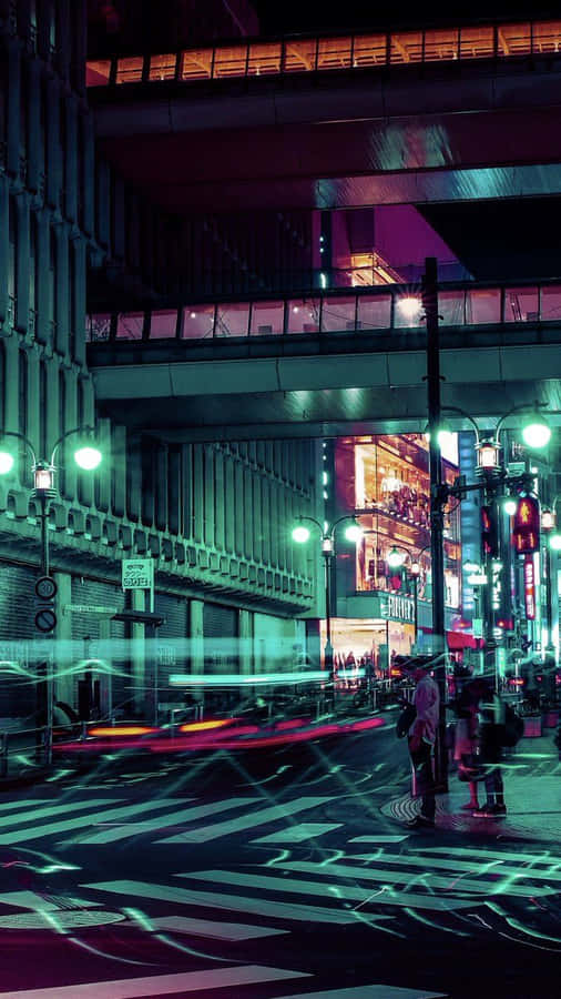 Welcome To Neon-lit Tokyo - The Land Of Japan Cyber Punk Wallpaper