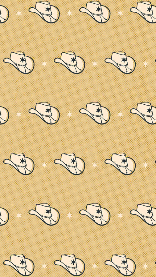 Western Cowboy Hat Aesthetic Wallpaper