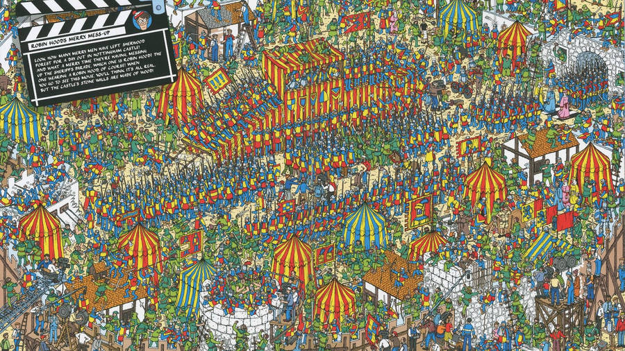 Where's Waldo Robin Hood's Merry Mess Up Wallpaper