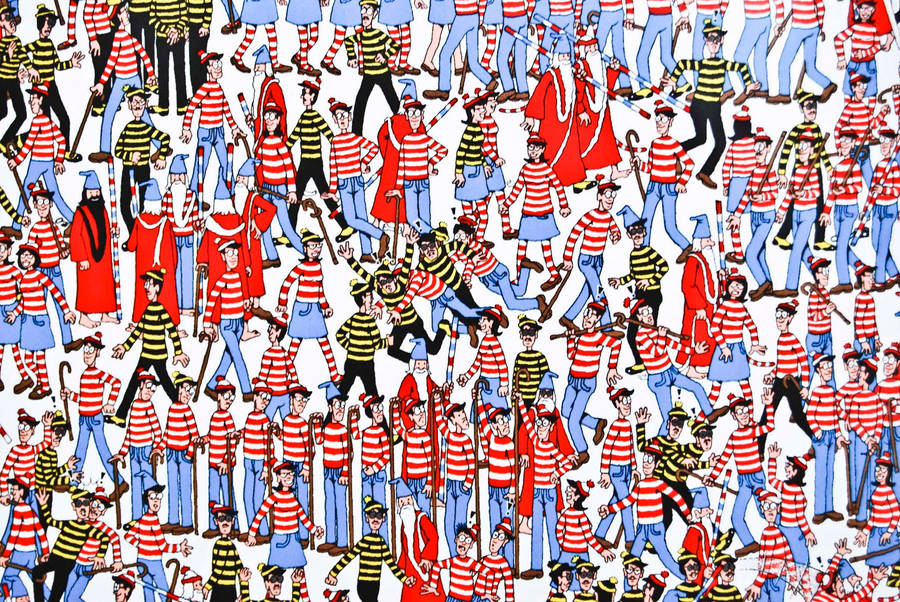 Where's Waldo Striped Shirts Wallpaper