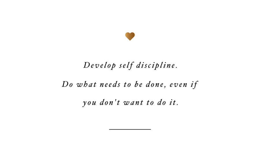 White Aesthetic Tumblr Develop Self Discipline Wallpaper