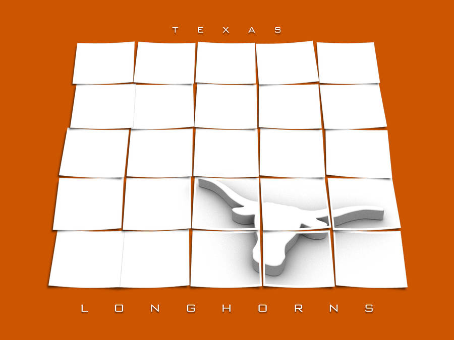 White And Orange University Of Texas Longhorns Poster Wallpaper