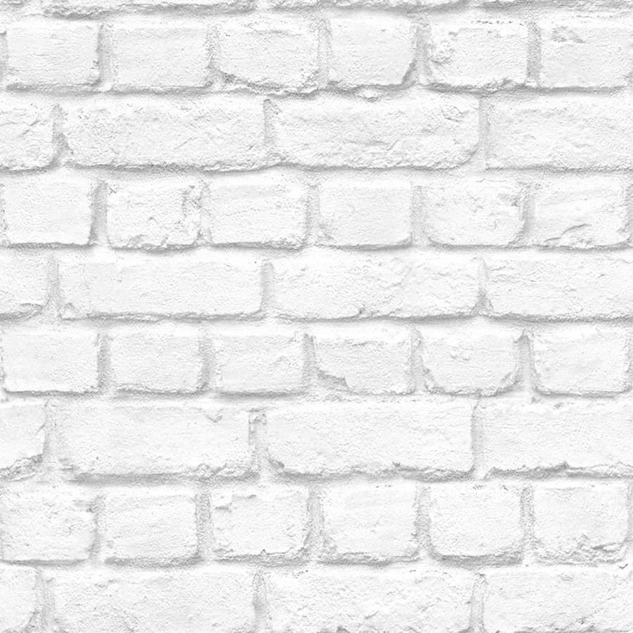 White Bricks Wallpaper