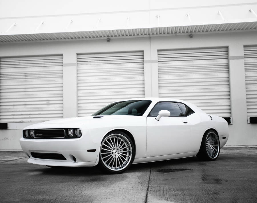 White Dodge Challenger Srt Hellcat Wallpaper