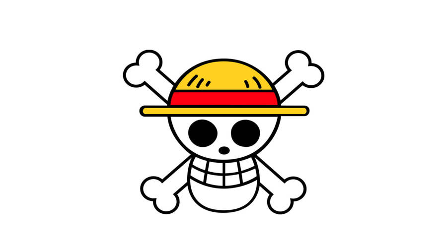 White Hd Straw Hat Logo Wallpaper