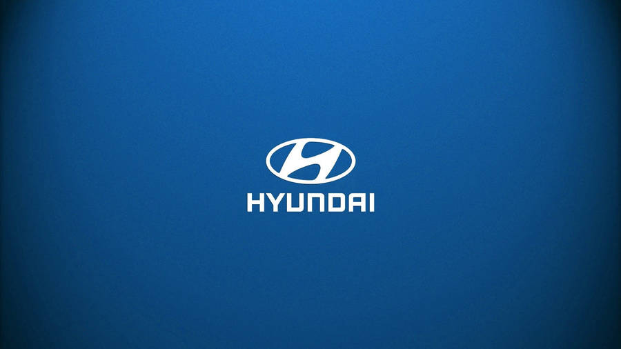 White Hyundai Logo Wallpaper