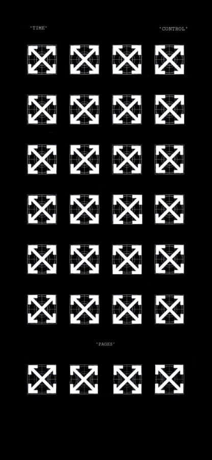 White Logo Patterns Off White Iphone Wallpaper