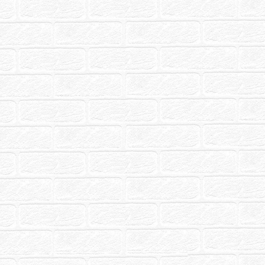 White Texture Brick Wall Wallpaper