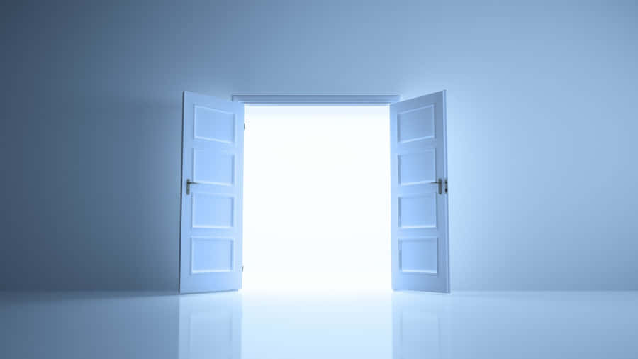 Widely Open Door Wallpaper