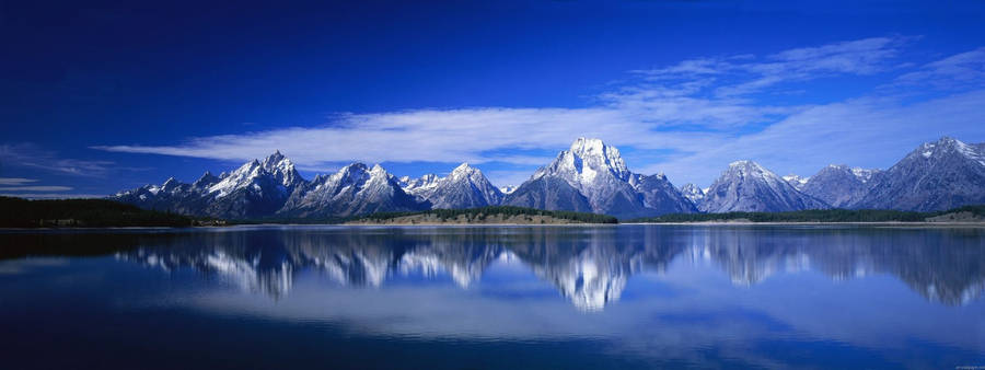 Widescreen Alpine Mountains Wallpaper