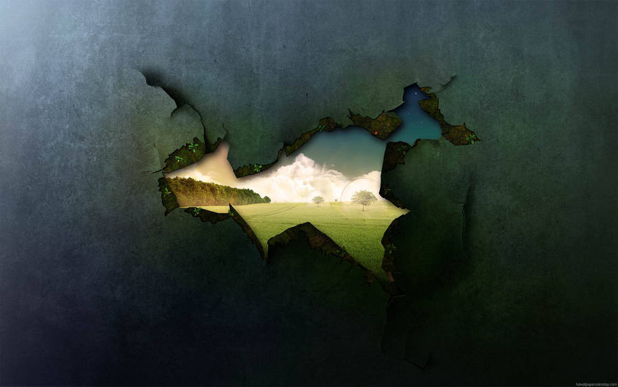 Widescreen Peek To The Wall Wallpaper