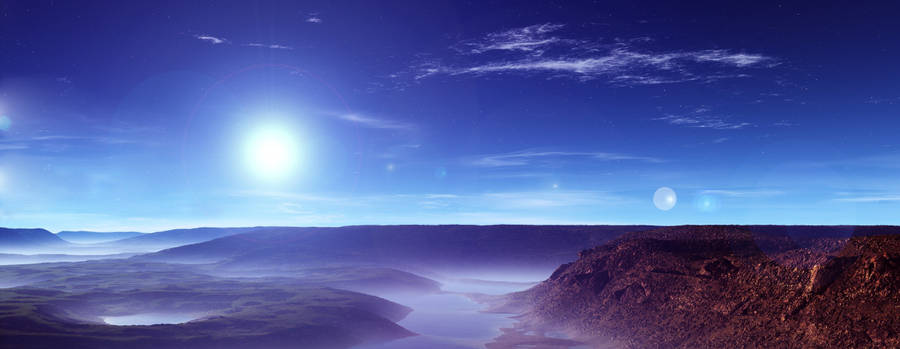 Widescreen Perspective Of Horizon Wallpaper