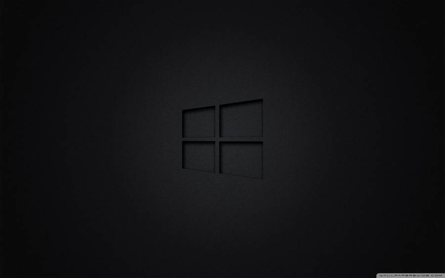Windows Black Minimalist Wallpaper
