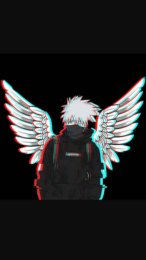 Winged Kakashi Hatake Supreme Hoodie Wallpaper