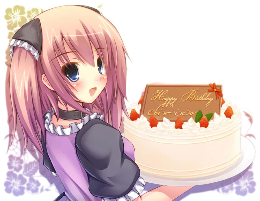 Wishing You A Very Special Birthday With Cute Anime Characters! Wallpaper