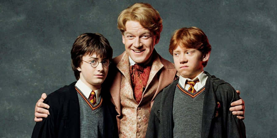 Wizarding_ Trio_with_ Celebrity_ Professor.jpg Wallpaper