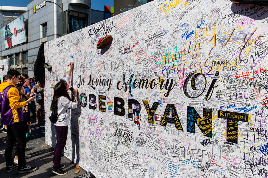 Woman In White Long Sleeve Shirt And Black Pants Standing Beside Wall With Graffiti During Daytime Wallpaper